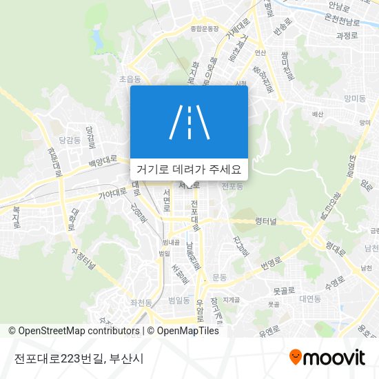 전포대로223번길 지도