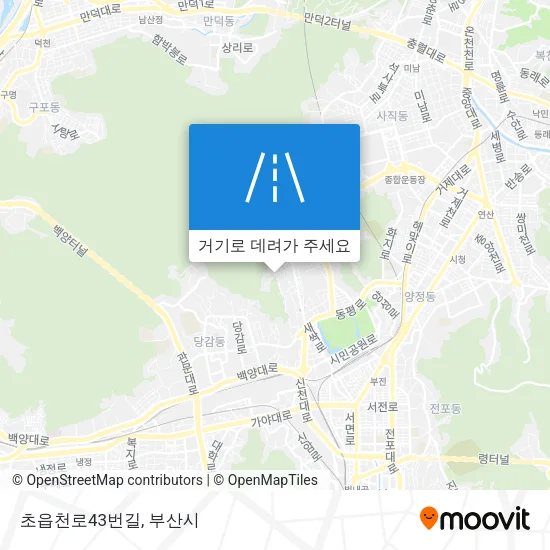 초읍천로43번길 지도