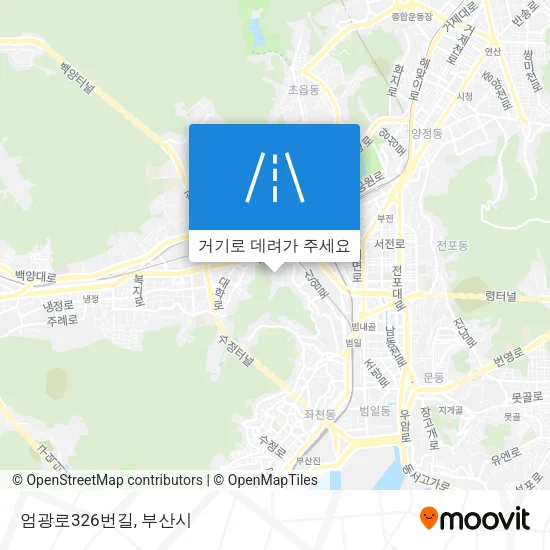 엄광로326번길 지도