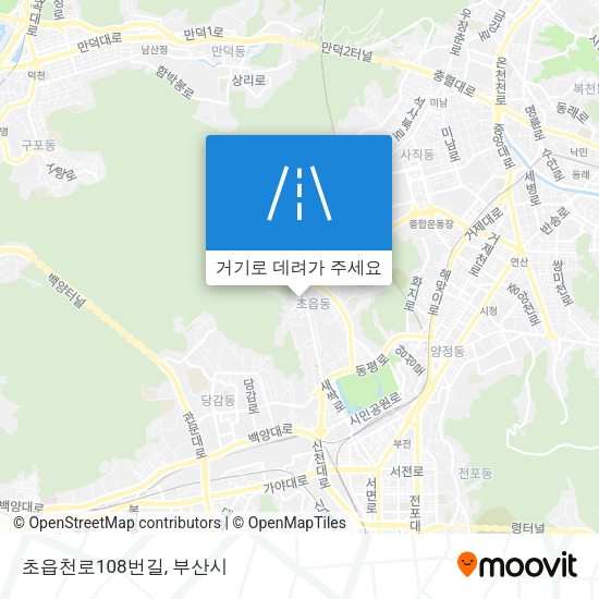 초읍천로108번길 지도