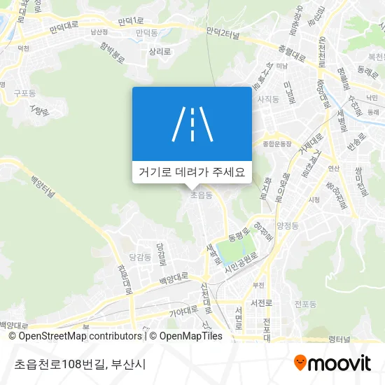 초읍천로108번길 지도