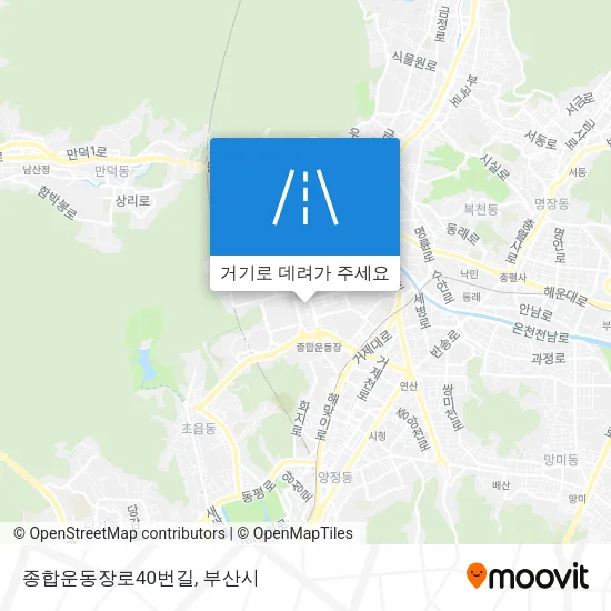 종합운동장로40번길 지도