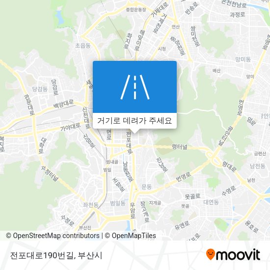 전포대로190번길 지도