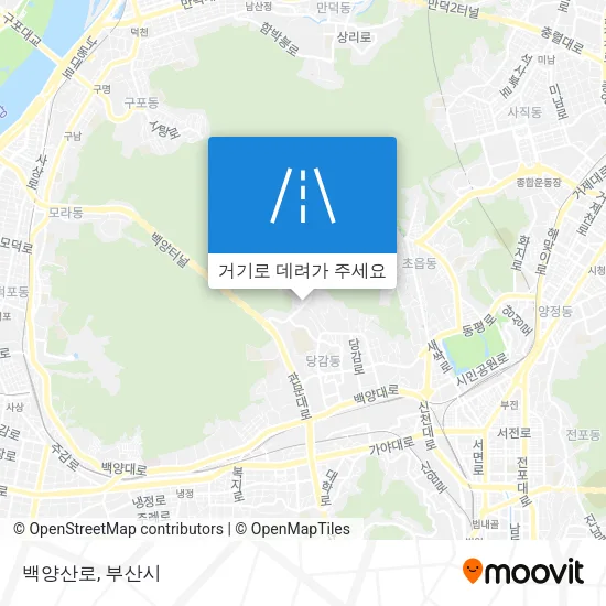 백양산로 지도