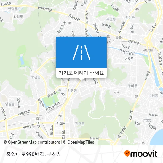 중앙대로990번길 지도