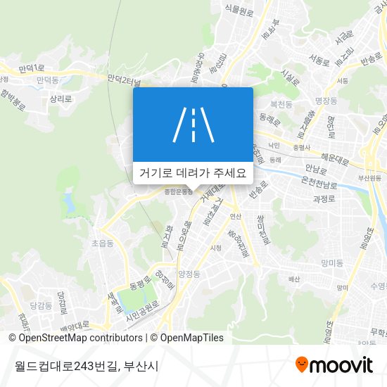 월드컵대로243번길 지도