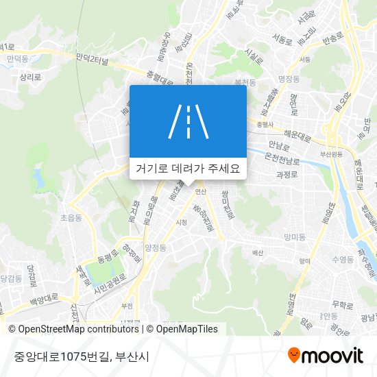 중앙대로1075번길 지도