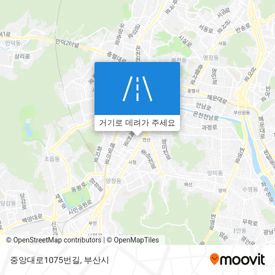 중앙대로1075번길 지도
