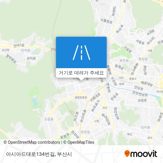 아시아드대로134번길 지도