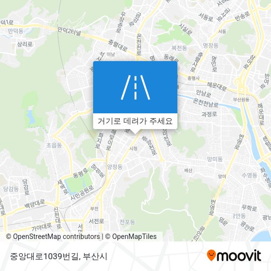 중앙대로1039번길 지도
