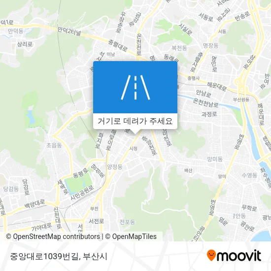 중앙대로1039번길 지도