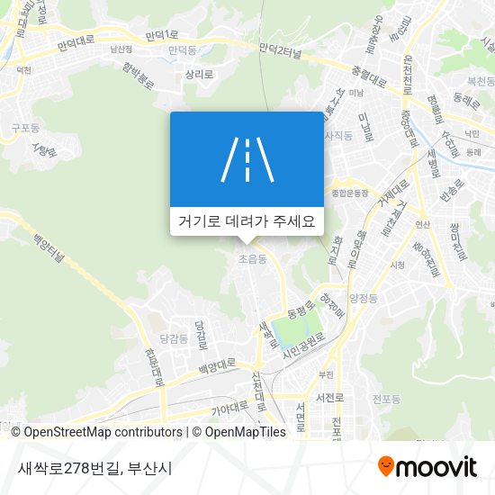 새싹로278번길 지도