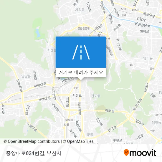 중앙대로824번길 지도