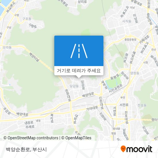 백양순환로 지도