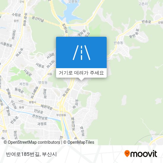 반여로185번길 지도