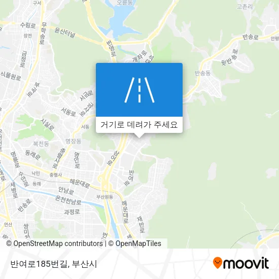 반여로185번길 지도