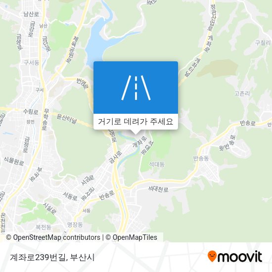 계좌로239번길 지도