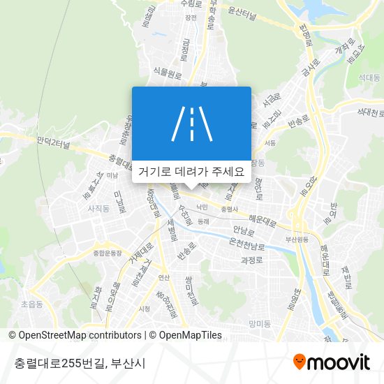 충렬대로255번길 지도