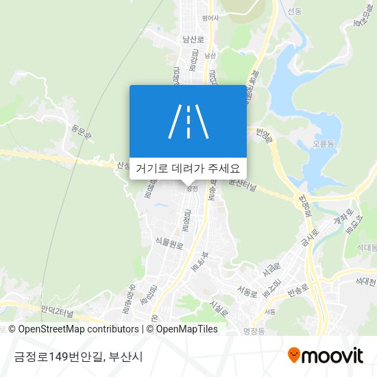 금정로149번안길 지도