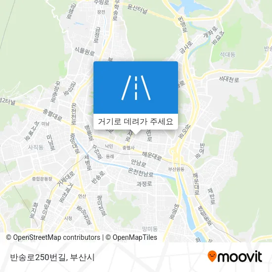 반송로250번길 지도