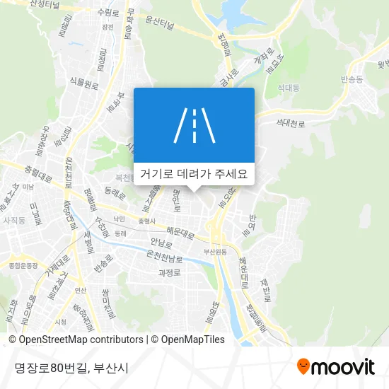 명장로80번길 지도
