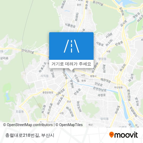 충렬대로218번길 지도