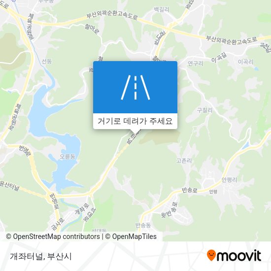 개좌터널 지도
