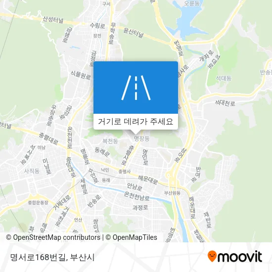 명서로168번길 지도