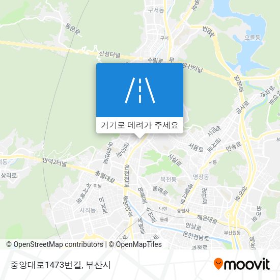 중앙대로1473번길 지도