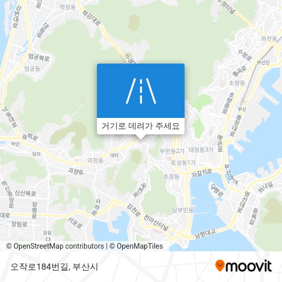 오작로184번길 지도