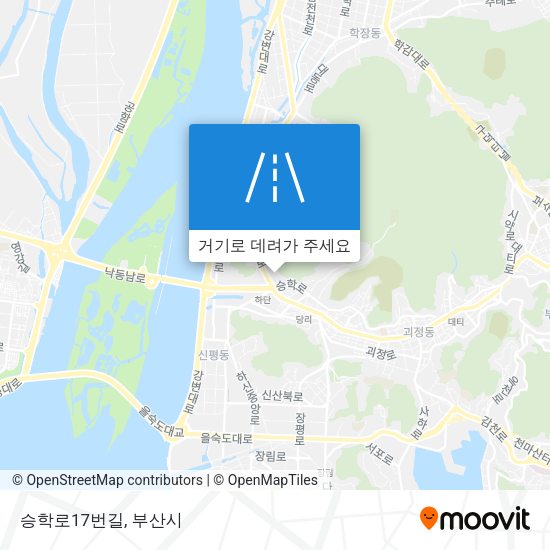 승학로17번길 지도