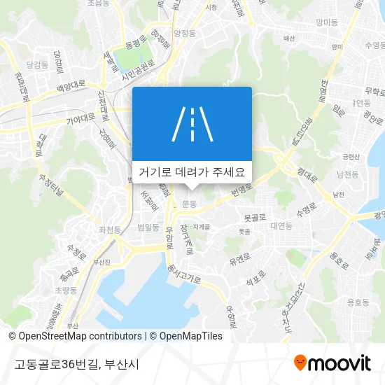 고동골로36번길 지도