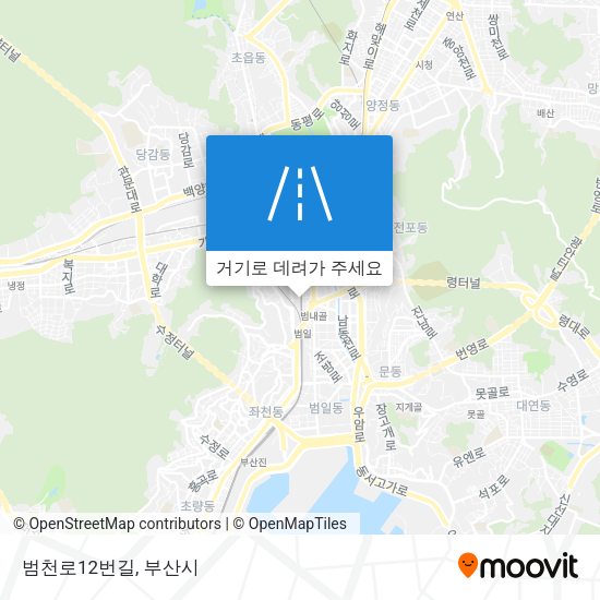 범천로12번길 지도