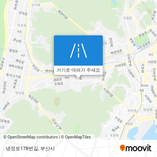 냉정로178번길 지도