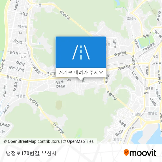 냉정로178번길 지도