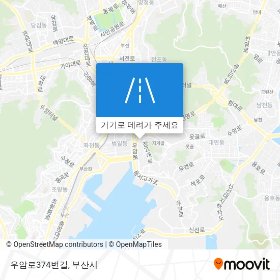 우암로374번길 지도