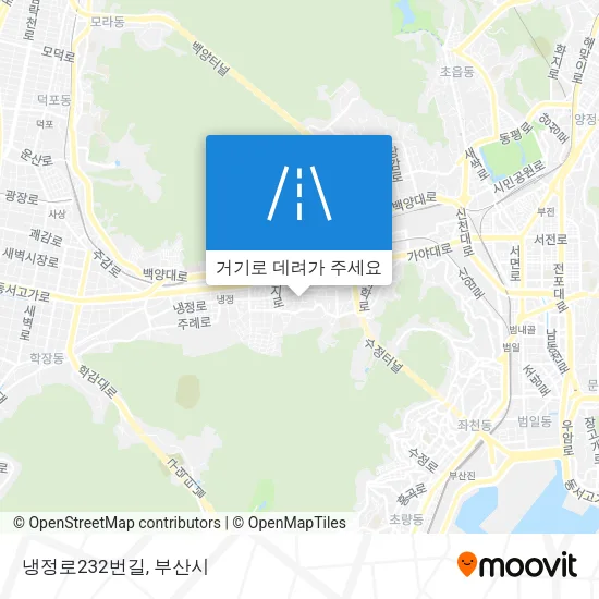 냉정로232번길 지도