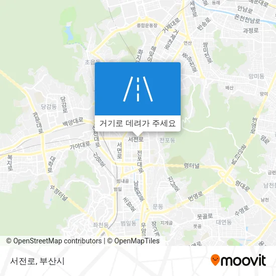 서전로 지도