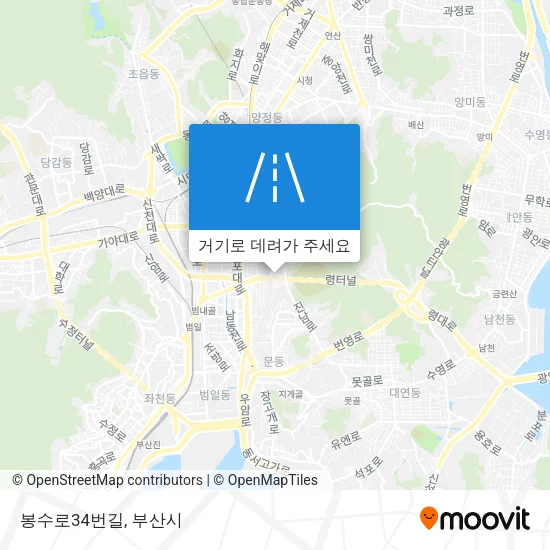 봉수로34번길 지도