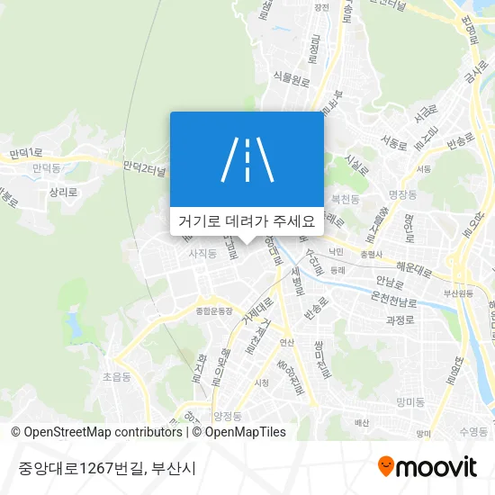 중앙대로1267번길 지도