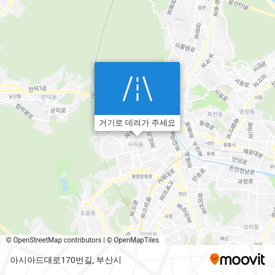 아시아드대로170번길 지도