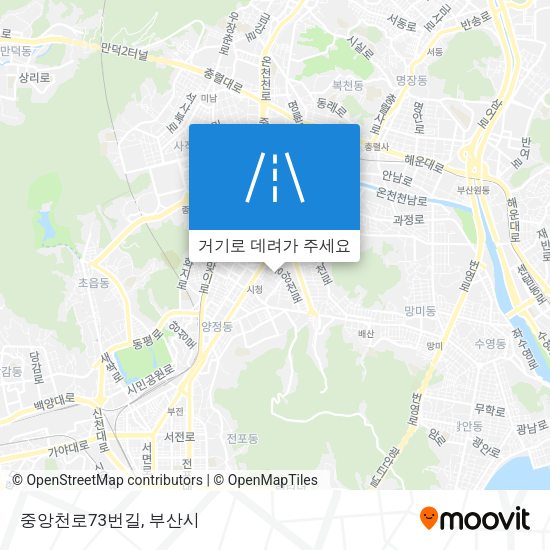 중앙천로73번길 지도