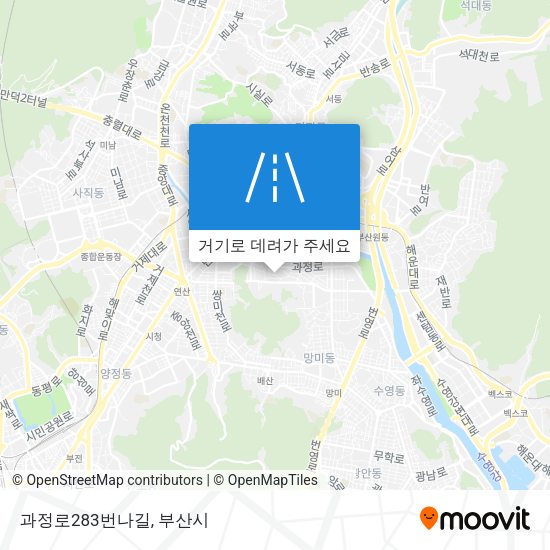 과정로283번나길 지도