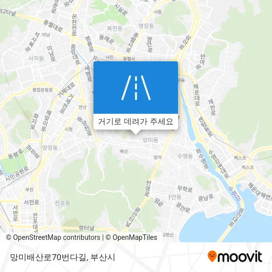 망미배산로70번다길 지도