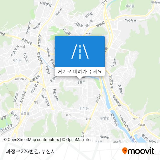 과정로226번길 지도