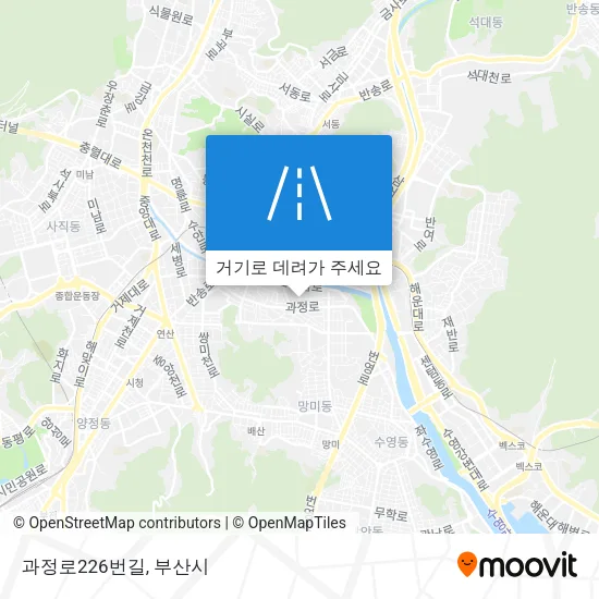 과정로226번길 지도