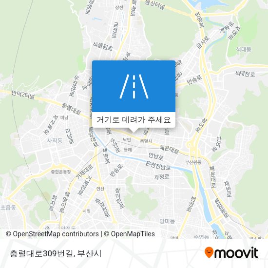 충렬대로309번길 지도