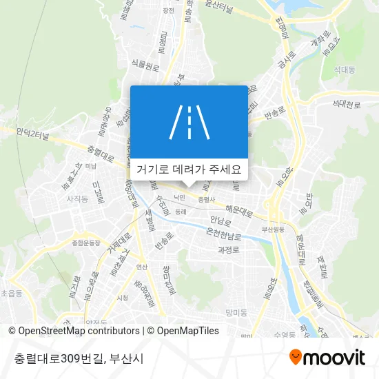 충렬대로309번길 지도