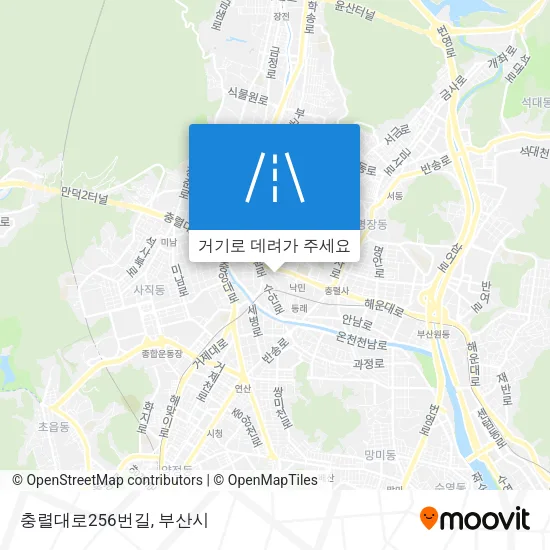충렬대로256번길 지도