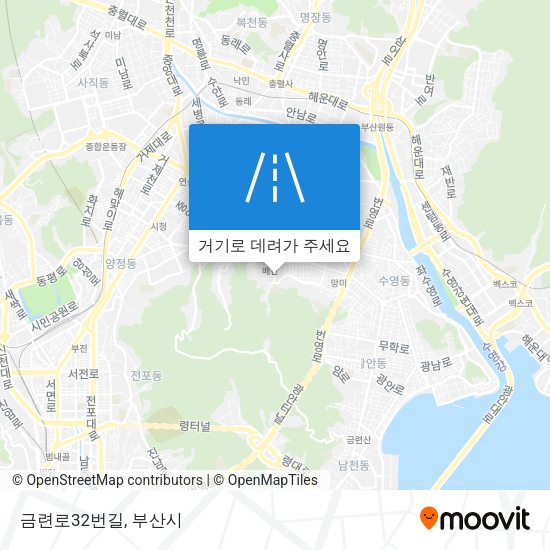 금련로32번길 지도
